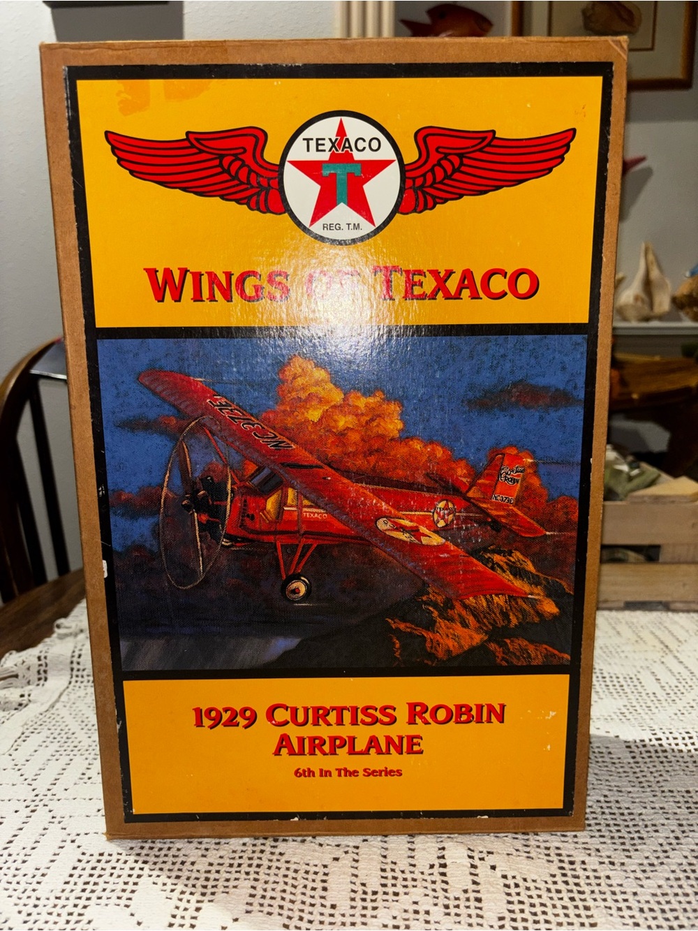 Wings of 1929 Curtiss Robin Airplane Wall Art - Red Collectors Plane